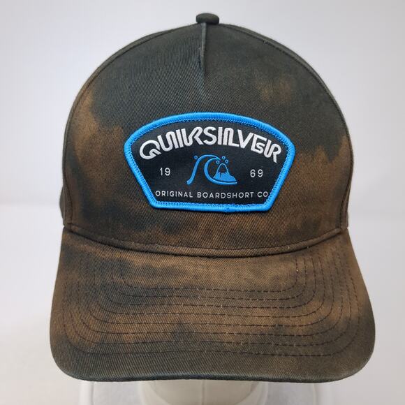 Quiksilver 1969 Patch Snapback Hat Black One Size Adjustable Outdoor - Picture 2 of 9